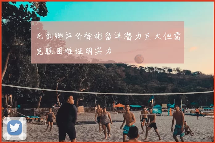 毛剑卿评价徐彬留洋潜力巨大但需克服困难证明实力