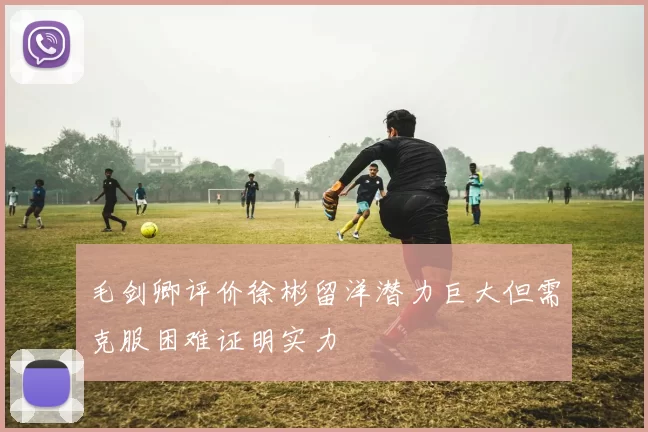 毛剑卿评价徐彬留洋潜力巨大但需克服困难证明实力