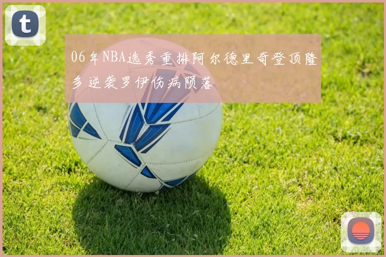 06年NBA选秀重排阿尔德里奇登顶隆多逆袭罗伊伤病陨落