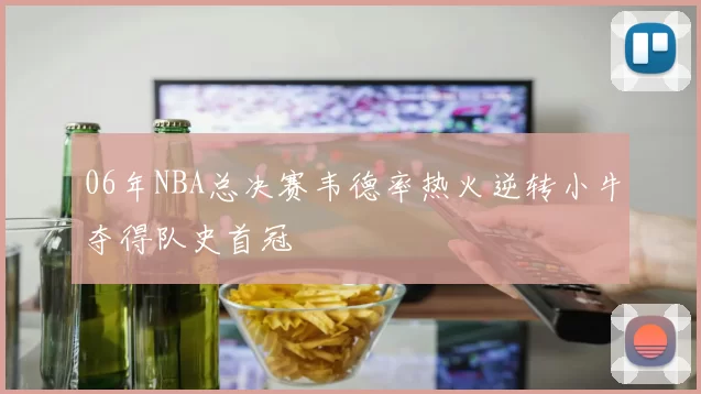 06年NBA总决赛韦德率热火逆转小牛夺得队史首冠