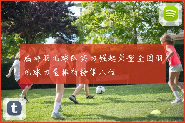 成都羽毛球队实力崛起荣登全国羽毛球力量排行榜第八位